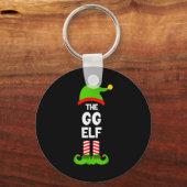 Family Gg Elf Christmas Matching Pajama Funny Schlüsselanhänger (Vorderseite)