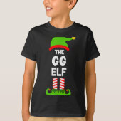 Family Gg Elf Christmas Matching Pajama Funny T-Shirt (Vorderseite)