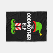 Family Godmother Elf Christmas Matching Pajama Fun Fleecedecke (Vorderseite (Horizontal))