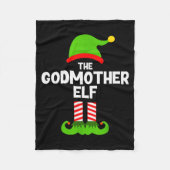 Family Godmother Elf Christmas Matching Pajama Fun Fleecedecke (Vorderseite)