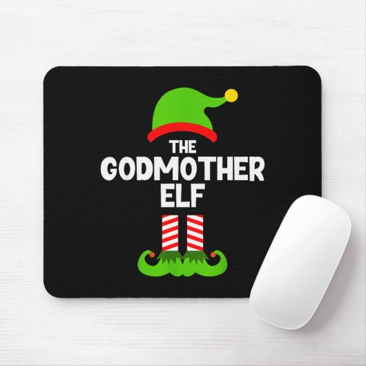 Family Godmother Elf Christmas Matching Pajama Fun Mousepad (Mit Mouse)