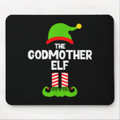 Family Godmother Elf Christmas Matching Pajama Fun Mousepad (Vorne)