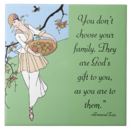 FAMILY GOD'S GIFT DECORATIVE TILE FLIESE
