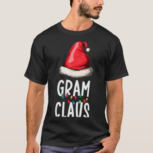 Family Gram Claus Christmas Santa's Pajama Matchin T-Shirt (Vorderseite)