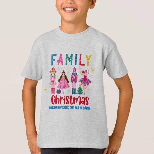 Family Group Funny Christmas , Nutcracker Ballet T-Shirt (Vorderseite)