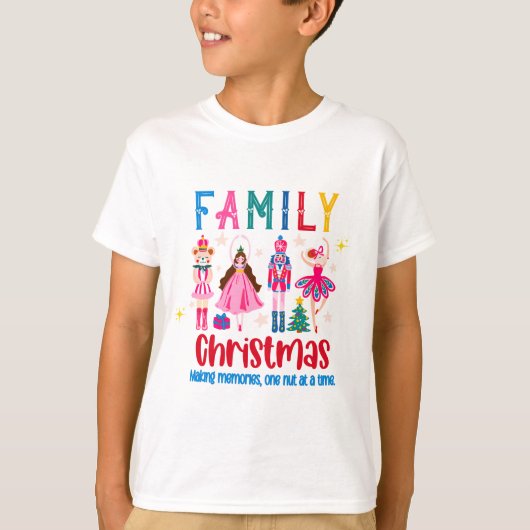 Family Group Funny Christmas , Nutcracker Ballet T-Shirt (Vorderseite)