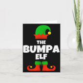 Family I'm The Bumpa Elf Christmas Matching Pajama Karte (Vorderseite)