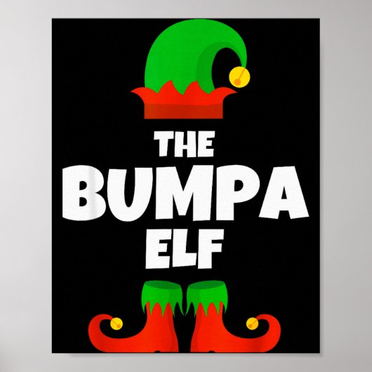 Family I'm The Bumpa Elf Christmas Matching Pajama Poster (Vorne)