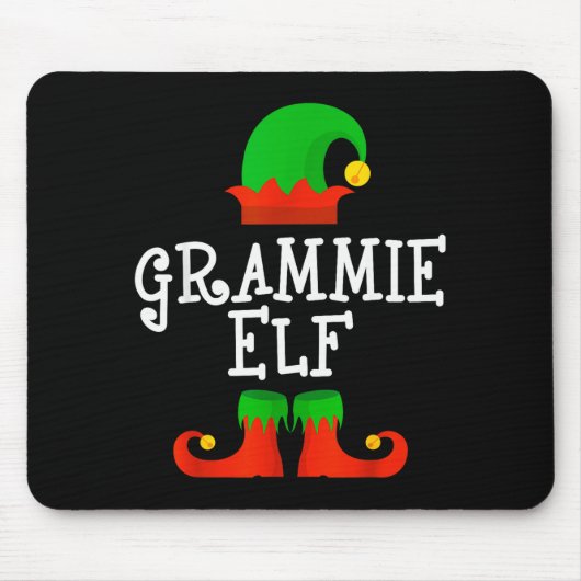 Family I'm The Grammie Elf Christmas Matching Paja Mousepad (Vorne)