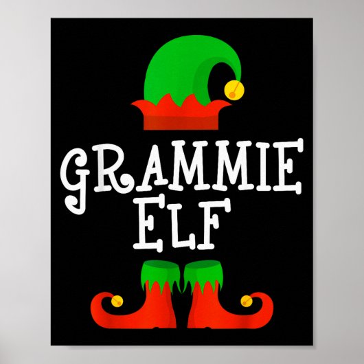 Family I'm The Grammie Elf Christmas Matching Paja Poster (Vorne)