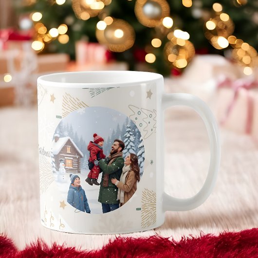 Family in the Snow Mug – Cozy Christmas Gift for L Kaffeetasse