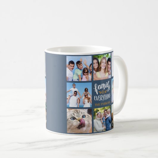"Family is Everything" (Familie ist alles) Persona Kaffeetasse (VorderseiteRechts)