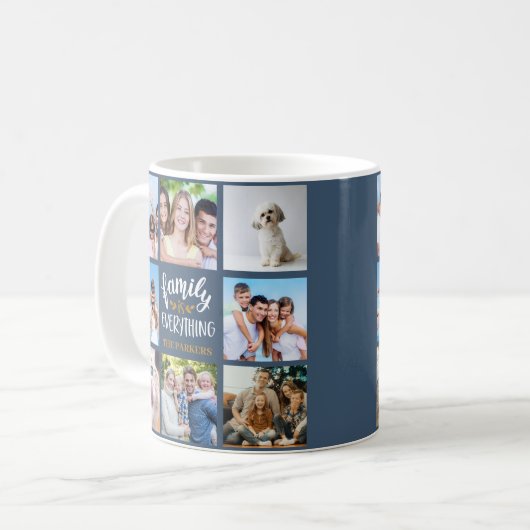 "Family is Everything" (Familie ist alles) Persona Kaffeetasse (Vorderseite Links)