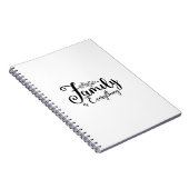 Family Is Everything Quote Notebook Notizblock (Rechte Seite)
