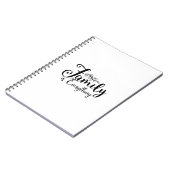 Family Is Everything Quote Notebook Notizblock (Linke Seite)