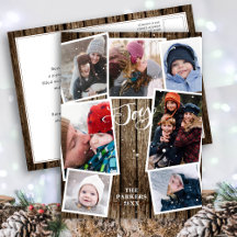 FAMILY JOY | Schnee und Vintages Holz 7 FotoCollag