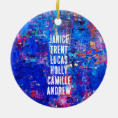 Family Keepsake Keramik Ornament (Hinten)