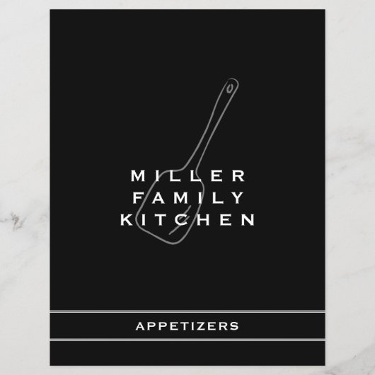 Family Kitchen Appetizer Division | Schwarz/Weiß (Rückseite)