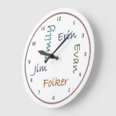 Family Kitchen Clock Große Wanduhr (Winkel)