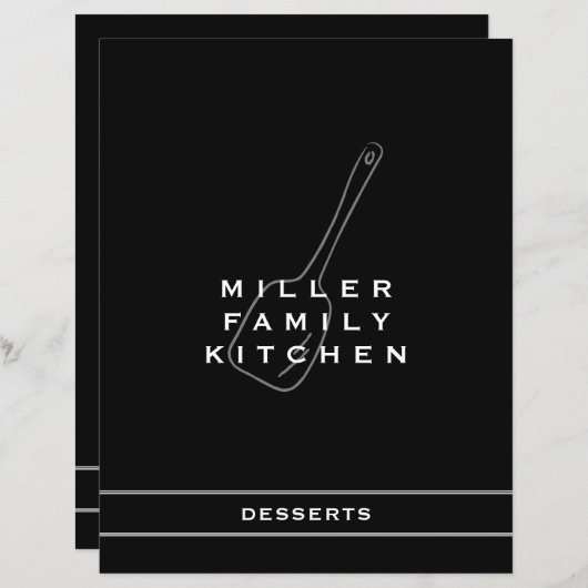 Family Kitchen Dessert Division | Schwarz/Weiß (Vorne/Hinten)