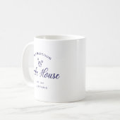 Family Lake House Coastal Custom Decor Kaffeetasse (Vorderseite Links)