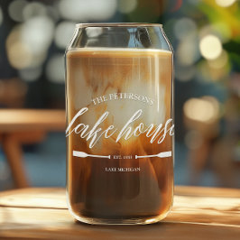 Family Lake House Coastal Nautical Navy Blue Oar Dosenglas