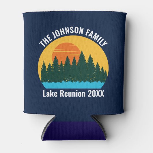 Family Lake Wiedersehen Niedlicher individueller S Dosenkühler (Vorderseite)