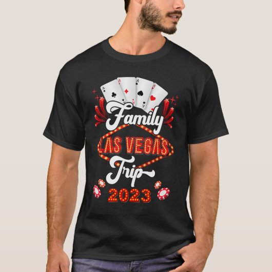 Family Las Vegas Trip 2023 Family Squad Vacation T-Shirt (Vorderseite)