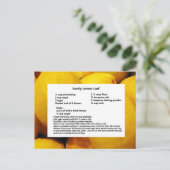 Family Lemon Loaf Postkarte (Stehend Vorderseite)