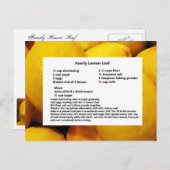 Family Lemon Loaf Postkarte (Vorne/Hinten)