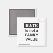 Family Magnet Square (Vorderseite/Rückseite)