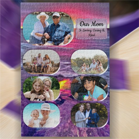 Family Malecon Sunset Foto Collage 0911 Puzzle