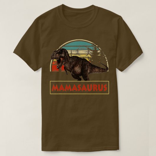 FAMILY Mamasaurus T rex Dinosaur Fu T-Shirt (Design vorne)