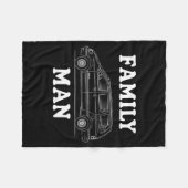 Family Man Minivan Humor For Proud Dad Life Fans C Fleecedecke (Vorderseite (Horizontal))