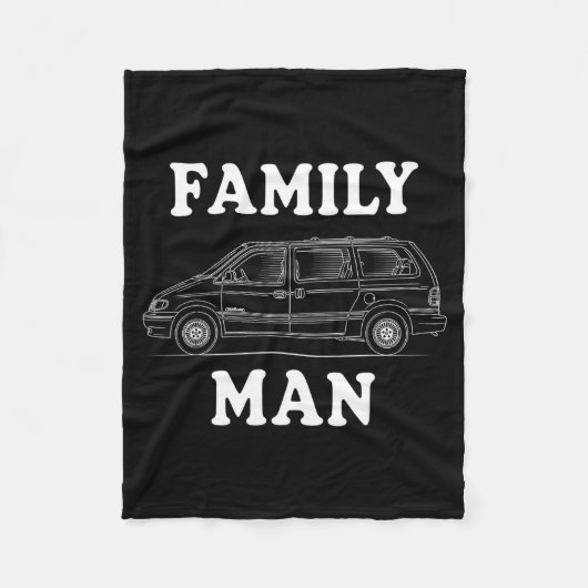 Family Man Minivan Humor For Proud Dad Life Fans C Fleecedecke (Vorderseite)