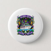 Family Mardi Gras Cruise Squad Vacation Trip Ship Button (Vorderseite)