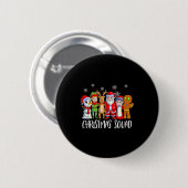 Family Matching Christmas Squad Santa Reindeer Elf Button (Vorne & Hinten)
