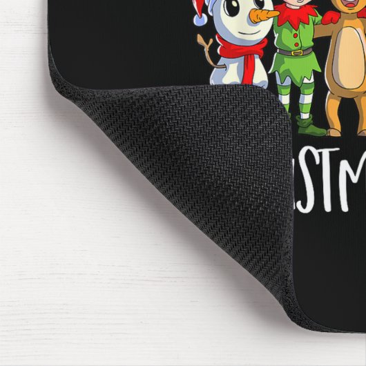 Family Matching Christmas Squad Santa Reindeer Elf Mousepad (Ecke)