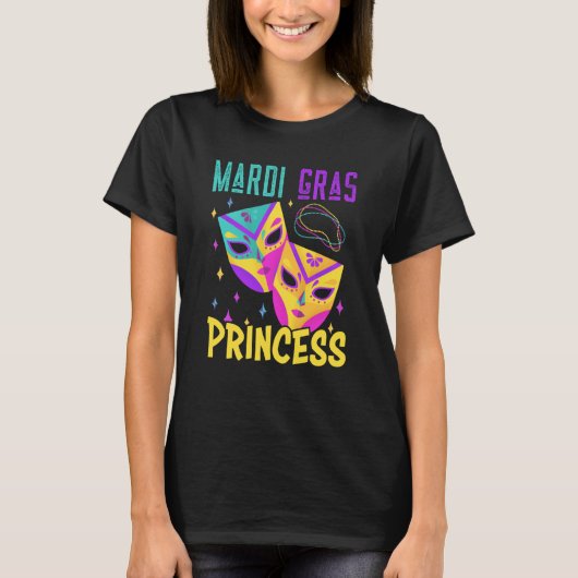 Family Matching Mardi Gras Princess Carnival Costu T-Shirt (Vorderseite)