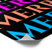 Family Matching Merry Christmas Outfits T Shirt Poster (Ecke)