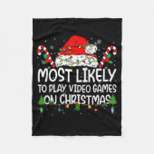 Family Matching Most Likely To Play Video Games On Fleecedecke (Vorderseite)