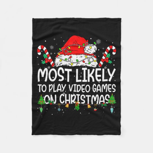 Family Matching Most Likely To Play Video Games On Fleecedecke (Vorderseite)