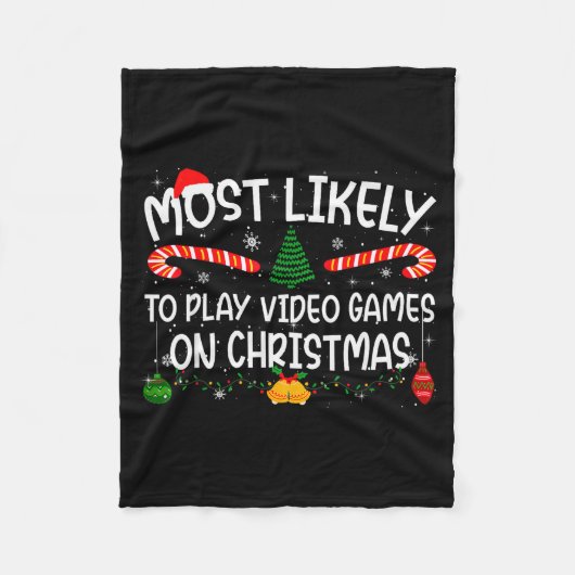 Family Matching Most Likely To Play Video Games On Fleecedecke (Vorderseite)
