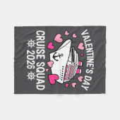 Family Matching Valentines Day Cruise 2026 Husband Fleecedecke (Vorderseite (Horizontal))