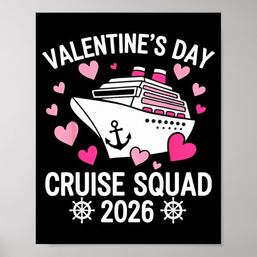Family Matching Valentines Day Cruise 2026 Husband Poster (Vorne)