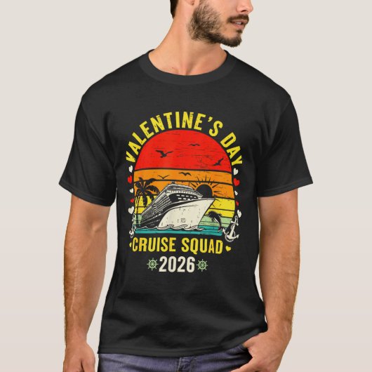 Family Matching Valentines Day For Couples Cruise T-Shirt (Vorderseite)