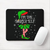 Family Matching Women Girls I'm The Baker Elf Chri Mousepad (Mit Mouse)