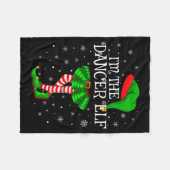 Family Matching Women Girls I'm The Dancer Elf Chr Fleecedecke (Vorderseite (Horizontal))