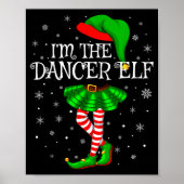 Family Matching Women Girls I'm The Dancer Elf Chr Poster (Vorne)