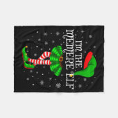 Family Matching Women Girls I'm The Memere Elf Chr Fleecedecke (Vorderseite (Horizontal))